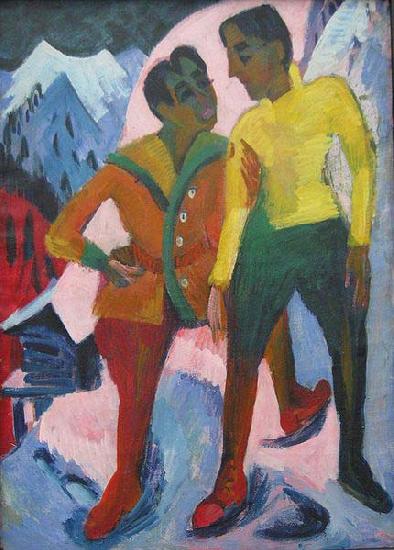 Ernst Ludwig Kirchner Two Brothers, China oil painting art